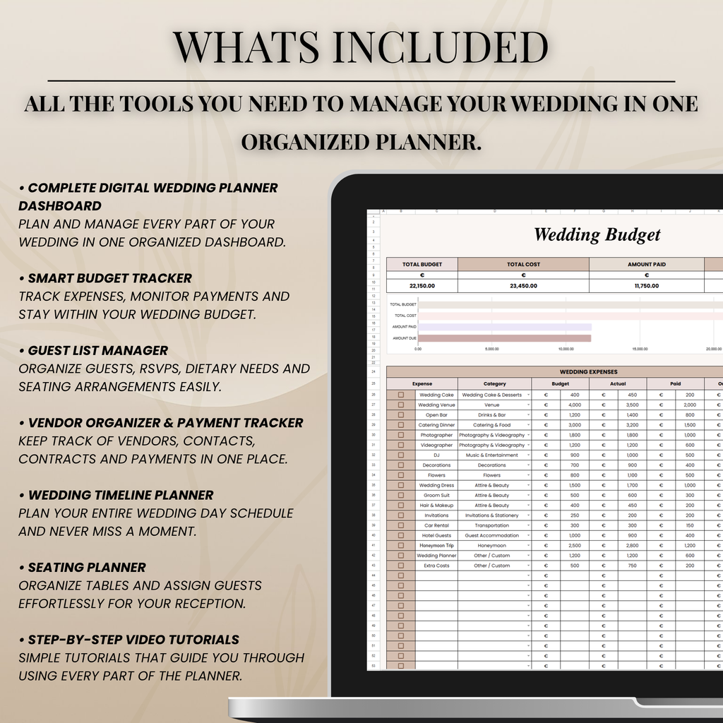WeddingGuide – Complete Digital Wedding Planning Dashboard