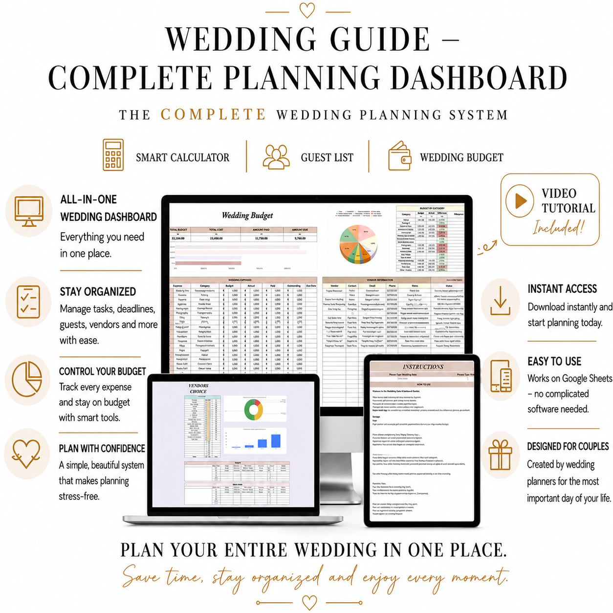 Wedding Guide – Complete Planning Dashboard